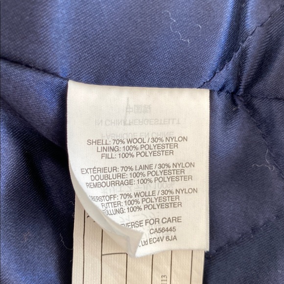 J. Crew Brown Italian Wool Jacket with Navy Lining - Picture 6 of 6